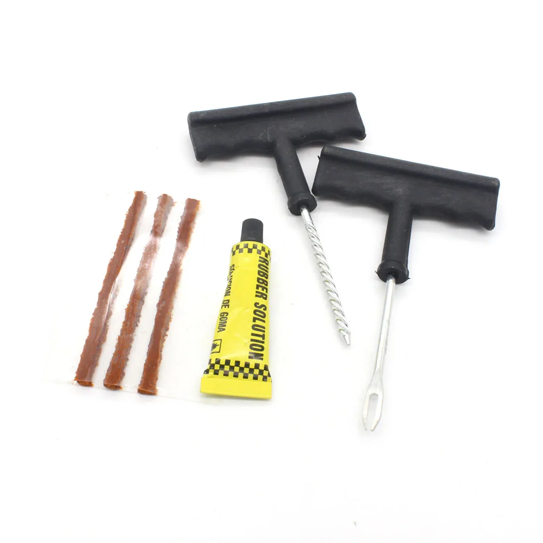 

Dongzhen 6X Car Bike Auto tubeless Tire Repair Kit Tyre Puncture Plug Repair Tool Kit Puncture Tubeless Tire Plug Repair Tool