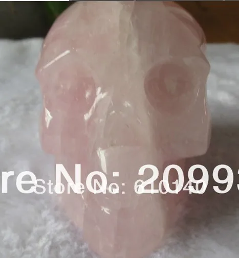 

AAA+++ NATURAL PRETTY ROSE QUARTZ CRYSTAL SKULL HEALING