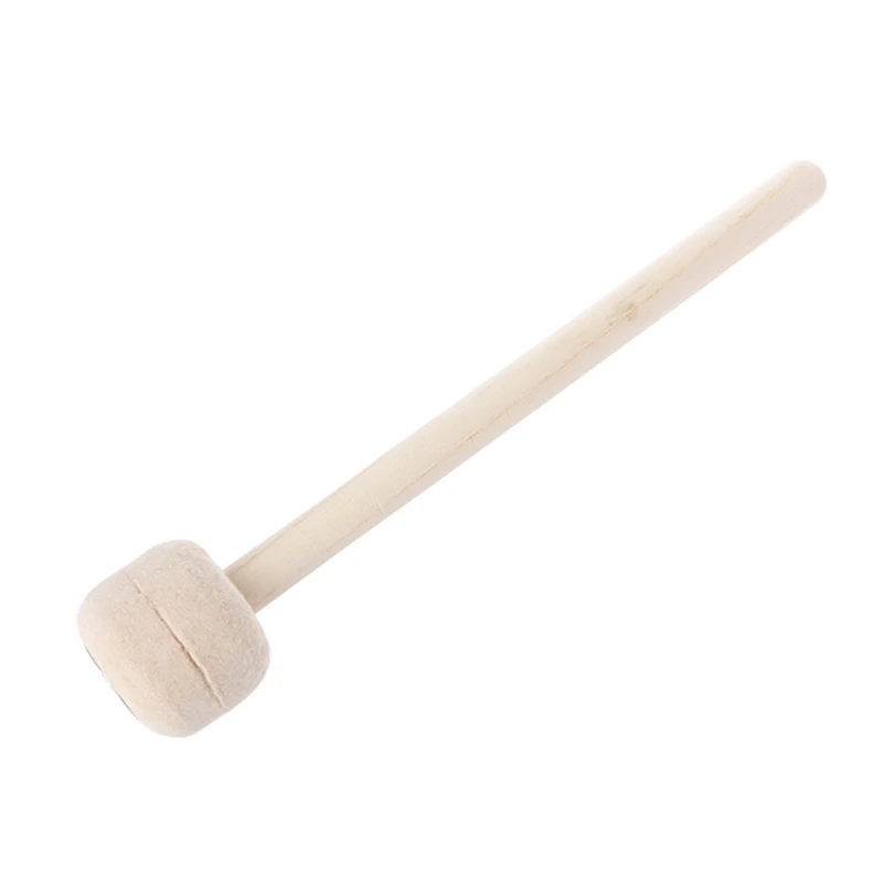 1PC Timpani Mallets Precussion Drumsticks Soft Felt Head Wood Handle