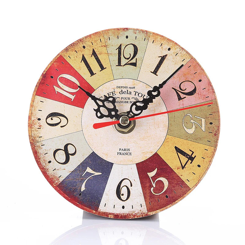

Retro Digital Clock Modern Design Vintage Rustic Shabby Chic Office Cafe Decoration