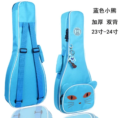 Portable 23 24 concert ukulele bag small guitar backpack waterproof soft gig padded case soft gig cover girl boy kids cute gift