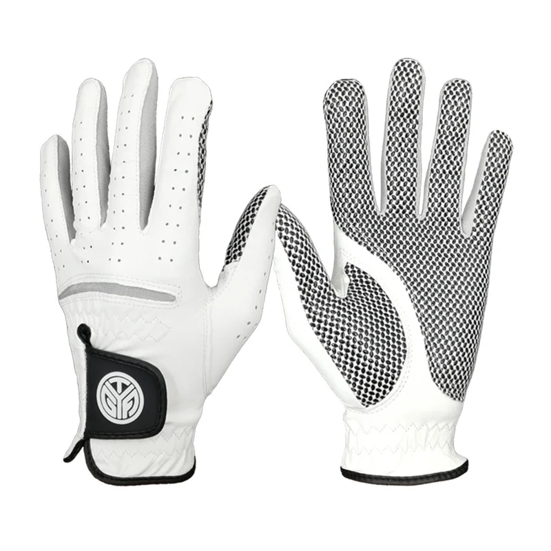 

1 PCS Golf Gloves Men's Left Right Hand Soft Breathable Sheepskin With Anti-slip Granules Golf Gloves Accessories