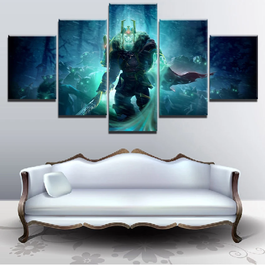  Prints Hang Pictures Home 5 Panel DotA 2 Game Wall Art Creative Modular Poster Painting On Canvas F