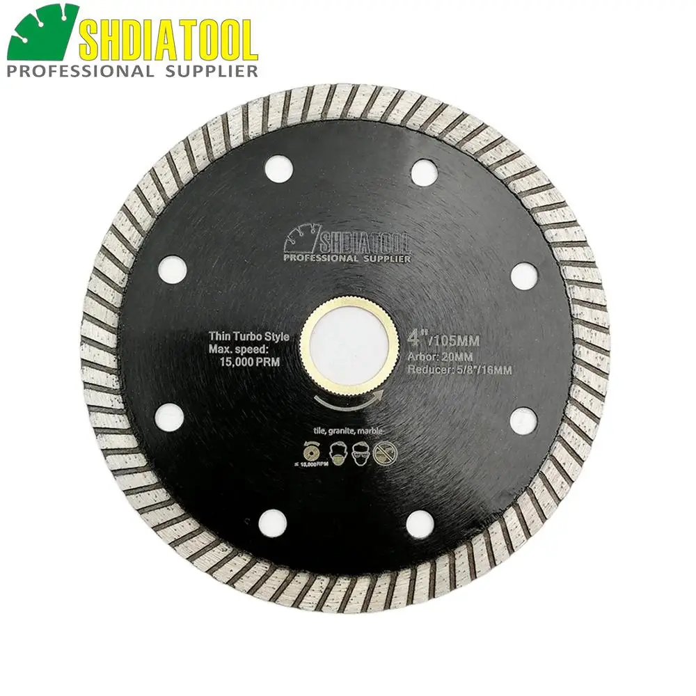 115MM Diamond hot pressed superthin diamond turbo blade For hard material ceramic tile granite cutting