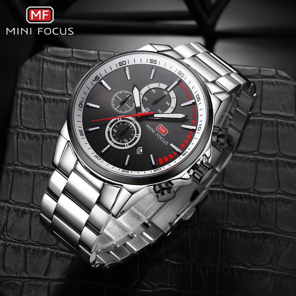 MINIFOCUS Men Watches Stainless Steel Men's Wristwatch Quartz Sport Watch Men Waterproof Luxury Brand Montre Homme Male Clock MINIFOCUS Men Watches Stainless Steel Men's Wristwatch Quartz Sport Watch Men Waterproof Luxury Brand Montre Homme Male Clock