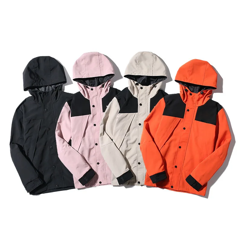 2019 1:1 Logo Embroidery Women Men Windbreaker Thin Jacket Hiphop Streetwear Men Jacket Coat