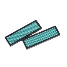 44x11 Dots Single Green Huidu Rechargeable font b Led b font Name Badge font b Sign