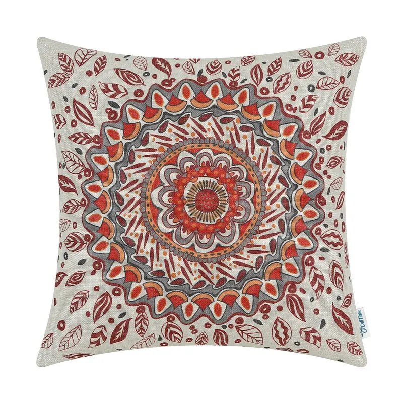 CaliTime Cushion Cover Home Sofa Car Decorative Pillows Shell Geometric