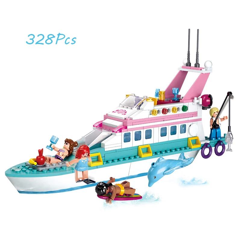 Models building toy 0609 323pcs Girl Friend Pink Dream