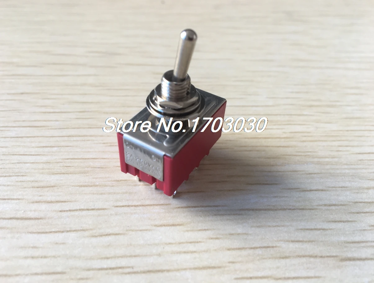 2 шт. 6A/125VAC 2A/250VAC 12 Pin 4PDT Вкл/вкл положения мини MTS-402 тумблер | Обустройство дома