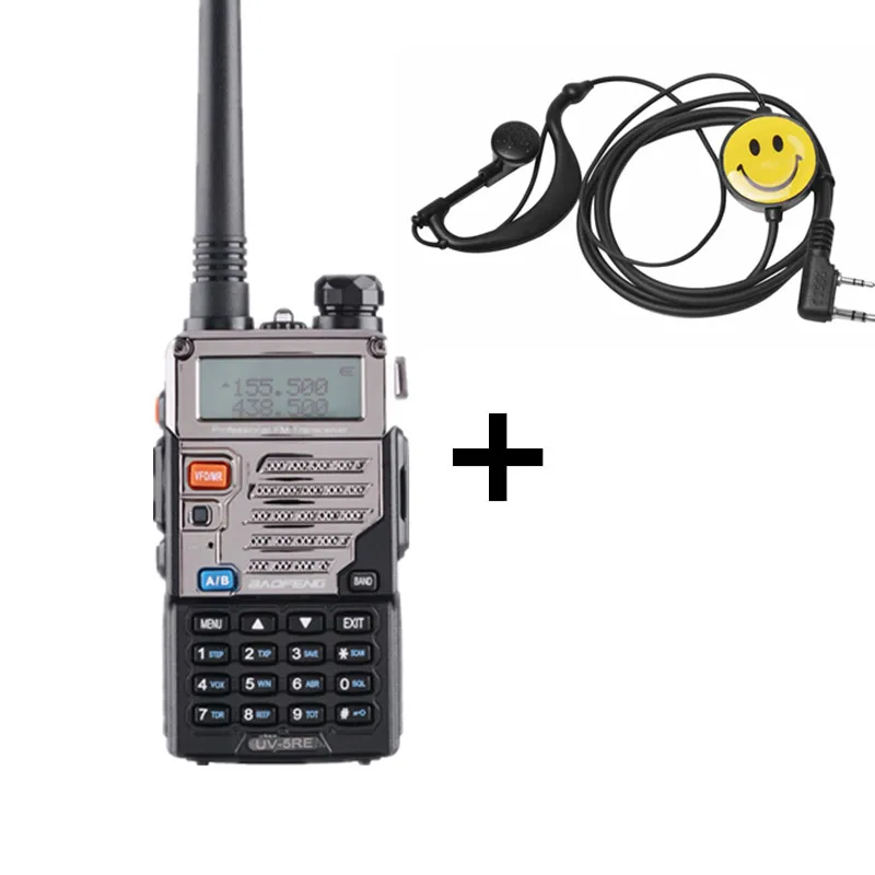 Baofeng UV-5RE портативная рация 10 км VHF UHF 136-174 МГц и 400-520 МГц Двухдиапазонная двухсторонняя радио UV-5R серия портативный радиоприемопередатчик - Цвет: Красный