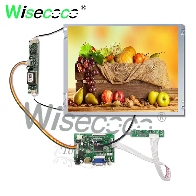 12.1 inch anti glare lcd screen for pc mini notebook industrial laptop 800*600 with backlight input HDMI VGA t driver board