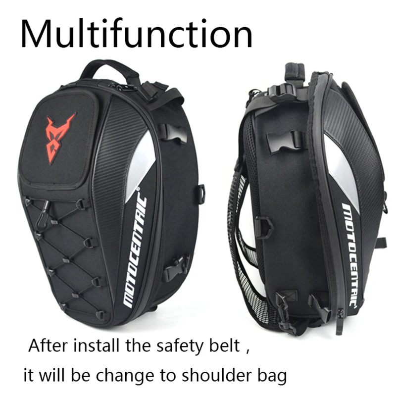 Cena MOTOCENTRIC wodoodporna torba na tyl motocykla wielofunkcyjna wytrzymała tylna motocyklowa torba podsiodłowa o dużej pojemności plecak 11 M