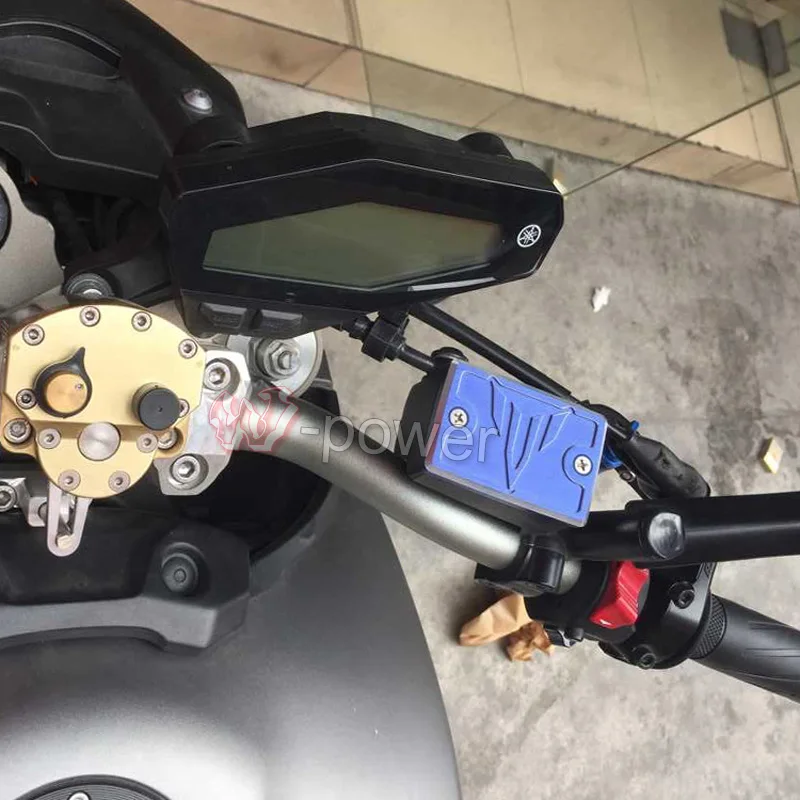 Blue Front Brake Reservoir Fluid Cover Cap For YAMAHA MT 03 2005 2010