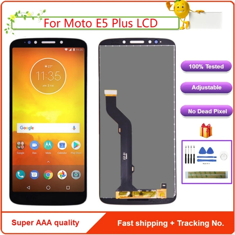 Для Motorola MOTO E5 plus ЖК дисплей с сенсорным дигитайзером в сборе для Moto E Plus 5th gen XT1924
