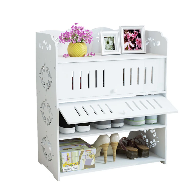 

Fashion Shoe Cabinet European Moistureproof Shoe Rack Living Room Storage Shelf Organizer for Shoes Flower Racks