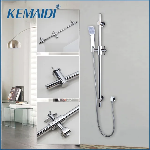 Kemaidi Bathroom Shower Faucet Chrome Finished Head With Kemaidi Bathroom Shower Faucet Chrome Finished Head With Handheld Spray