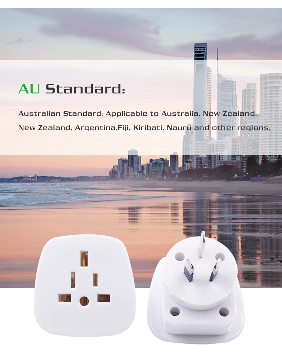 UKUS To AU Adapter Electrical Plug Socket  AC Power Home Australia New Zealand Travel Converter AUS Adaptor 10A 250V (8)