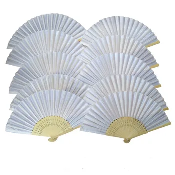 

100PCS/LOT Wedding Paper Fan,Bride Hand Fan with bamboo ribs,Craft Fan wedding bridal shower favor party gift