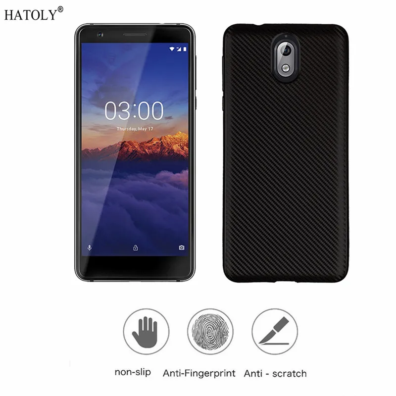 Для Nokia 3 1 чехол для Мягкий ТПУ Прочный мягкий из углеродного волокна TA-1063 Fundas |