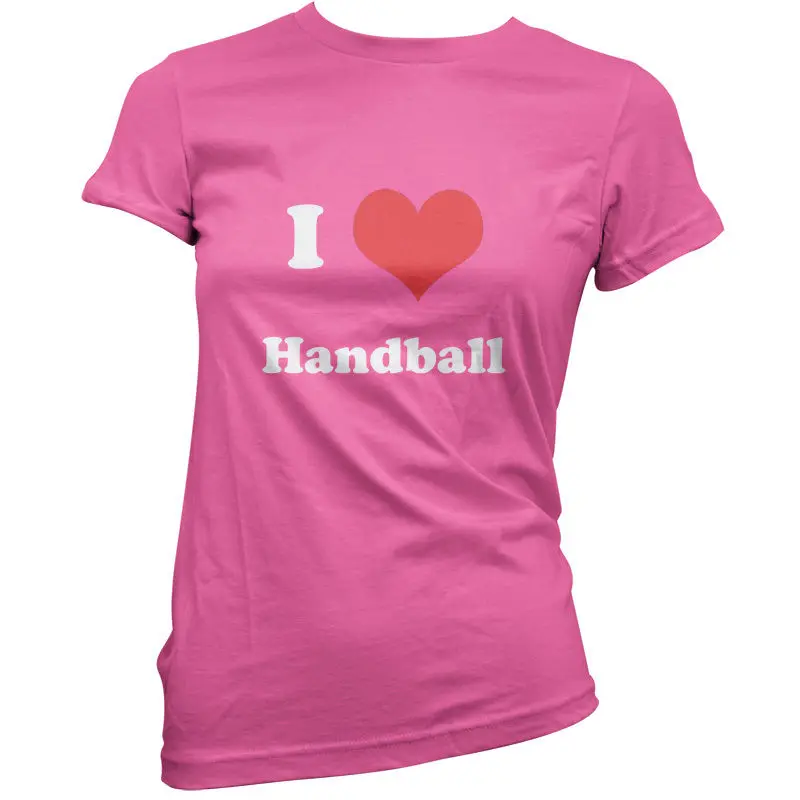 

I Love Handball - womens men / ladies menT-Shirt -11 Colours- Free UK delivery!Free shipping Shirt Print Tees Short Sleeve
