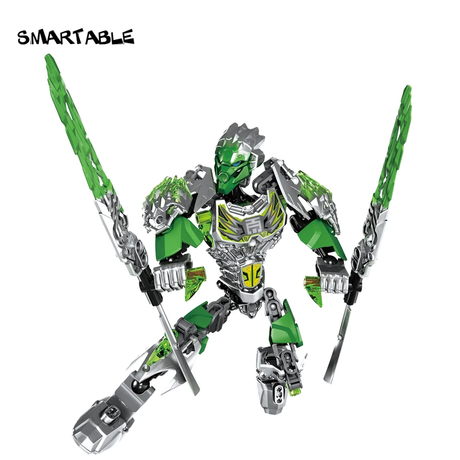 Smartable BIONICLE Uxar создание джунглей+ Lewa Jungle Keepter Строительный блок Набор игрушек для мальчика совместим со всеми брендами 71300+ 71305