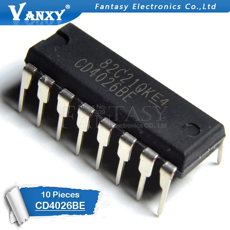 

10PCS CD4026BE DIP CD4026 DIP16 new and original IC