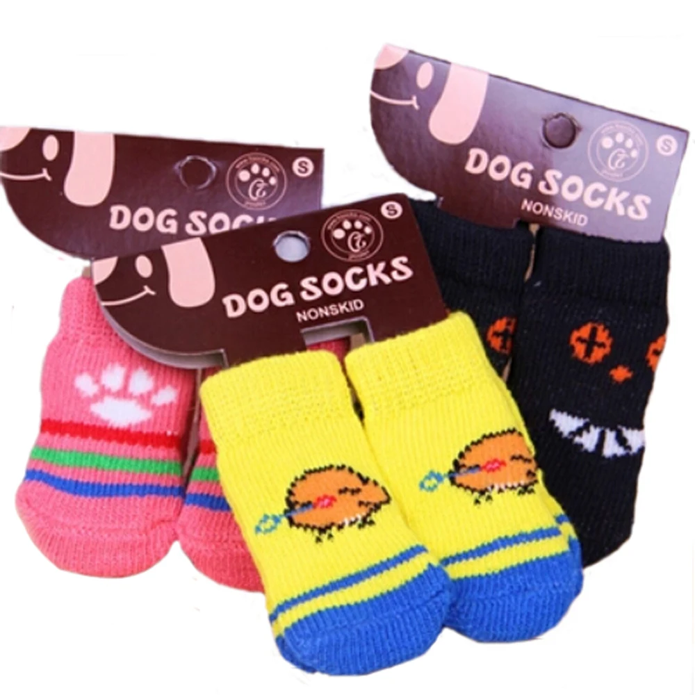 10pairs Leopard Dots Striped Plaid Animal knitted Cotton Dog Socks
