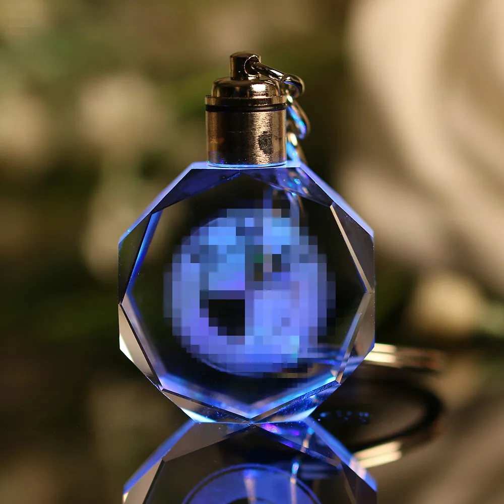 Cristal Logotipo de cadena de luz Led de pared Llavero regalo de recuerdo de estilo Chaveiros personalizado Llaveros Llavero Cristal Logotipo de cadena de luz Led de pared Llavero regalo de recuerdo de estilo Chaveiros personalizado Llaveros Llavero