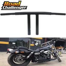 МОТОЦИКЛ хром на заказ мотоцикл руль 1-1/" 10" RISE t-бар руль для Harley Sportster XL DYNA LOW RIDER