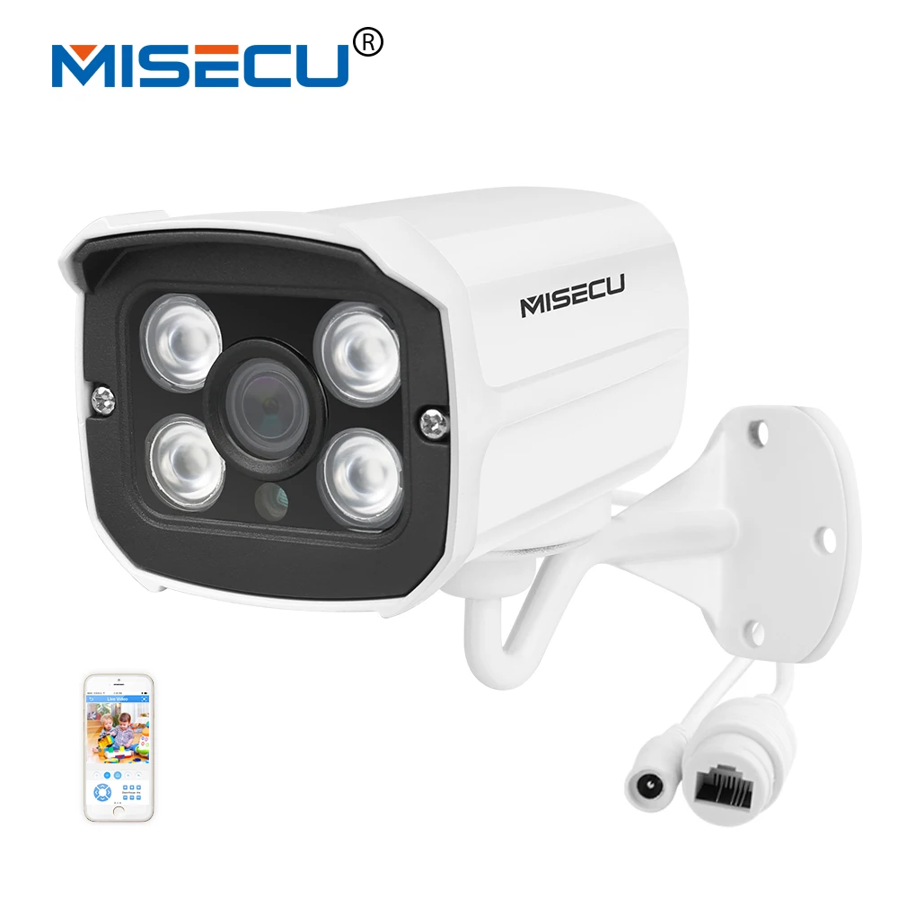 MISECU newest H.265/H.264 IP Camera 2.0MP Hi3516C V300 array LED 1920*1080P ONVIF Metal IP Camera P2P Night Vision Surveillance camera : image MISECU newest H.265/H.264 IP Camera 2.0MP Hi3516C V300 array LED 1920*1080P ONVIF Metal IP Camera P2P Night Vision Surveillance camera