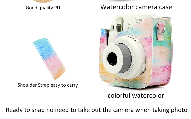 Fujifilm Instax Mini 9 8 8+ Камера аксессуар художник масла Краски из искусственной кожи Фотоаппарат моментальной печати сумка защитный чехол