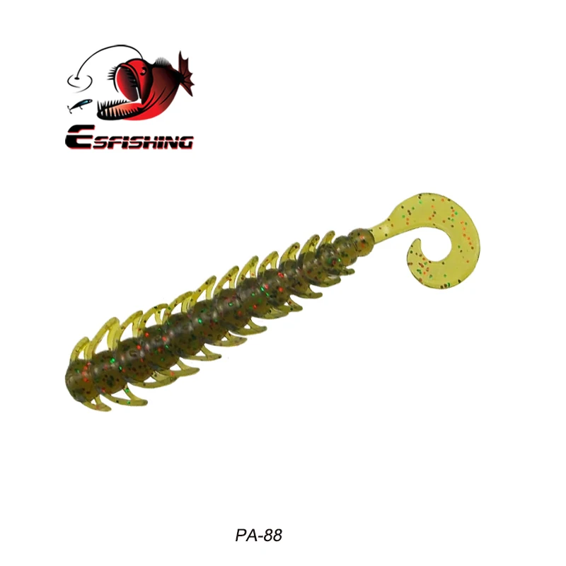 PA88 Esfishing,, мягкие приманки, рок Bugsy, 70 мм, 12 шт., приманки для ловли карпа, окунь, зунд, щука, приманка для ловли на крючок, зимняя рыба - Цвет: PA88