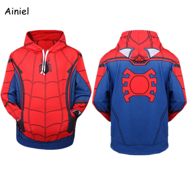 Spider Man Cosplay Spiderman Costumes Superhero Hoodie