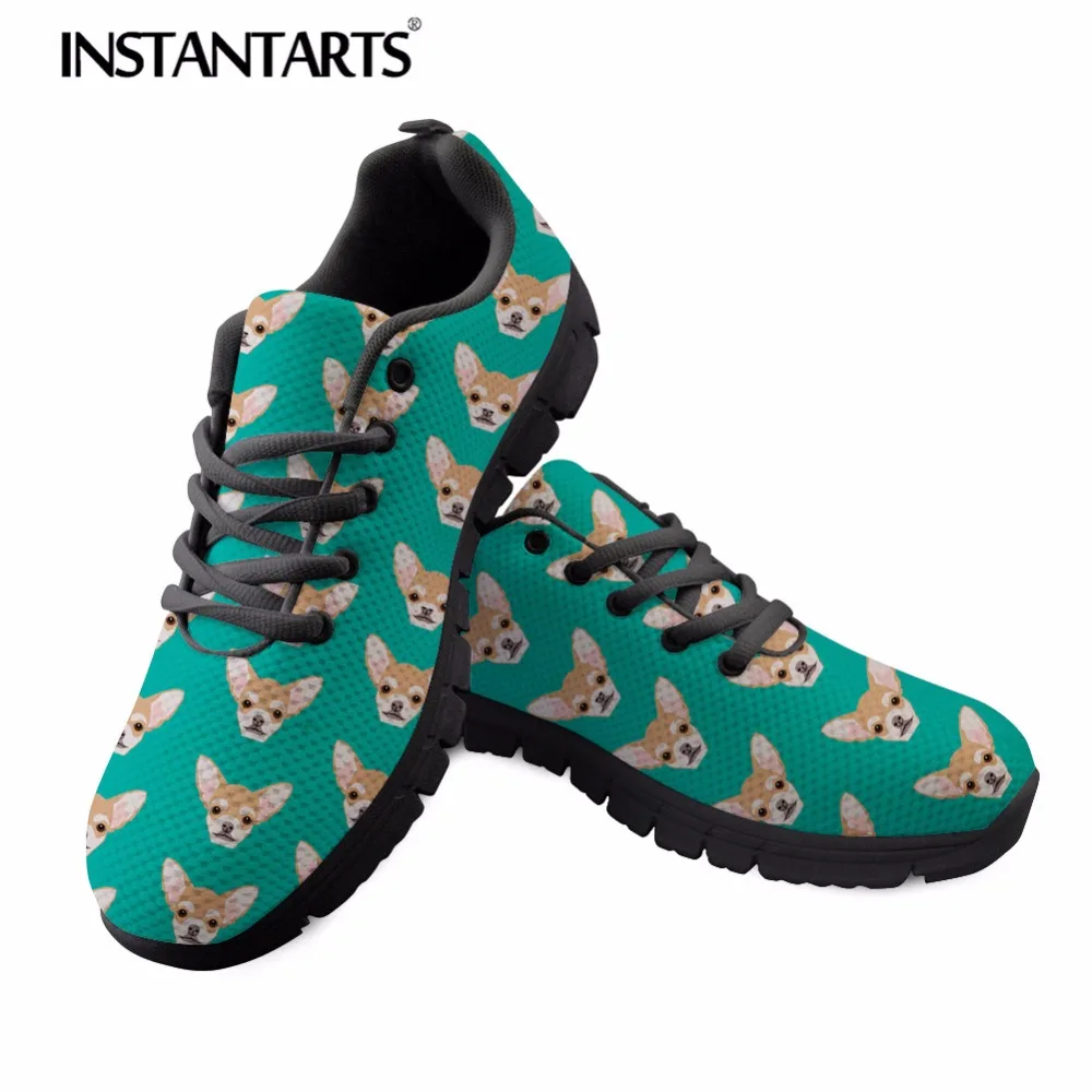 INSTANTARTSFashion Women Sneakers Cute Puppy Dog Chihuahua Print