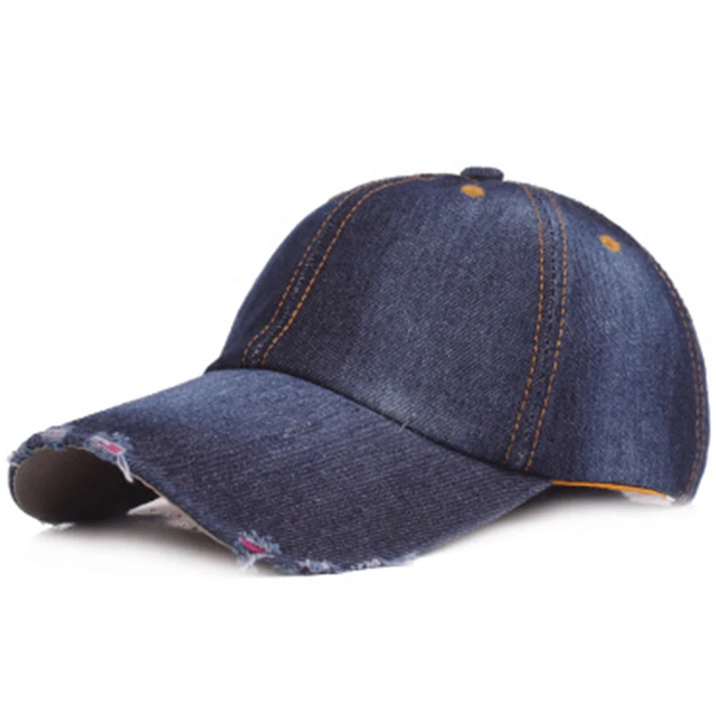 

Casual Vintage Denim Solid Adult Baseball Caps Hip Hop Snapback Hat Summer Cap For Men Women 2018 New Brand Apparel Accessories