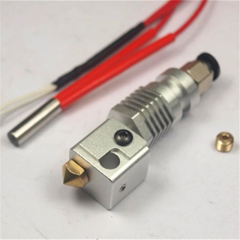 

fussor RepRap Lulzbot 3D printer parts DIY Hexagon AO 3D Printer Filament All Metal Hot End - 12/24V 1.75/3.00mm