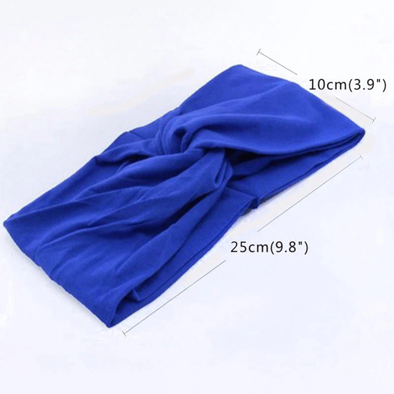 Women Twist Elastic Turban Headband Headbands Headwrap Hairband Headwear Bandana Hair Accessories 10 Colors