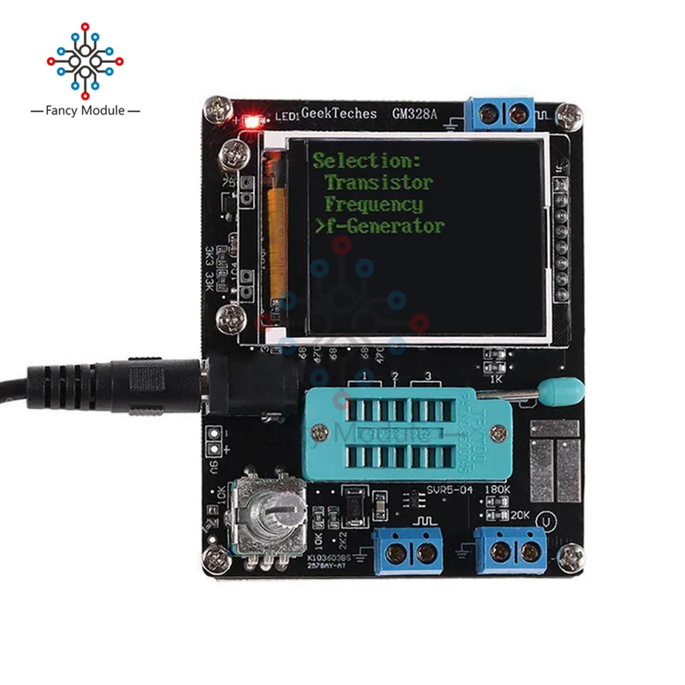 LCD ESR GM328 Transistor Tester Diode Capacitance Voltage Frequency Meter PWM Square Wave Signal Generator SMT Soldering Meter 3