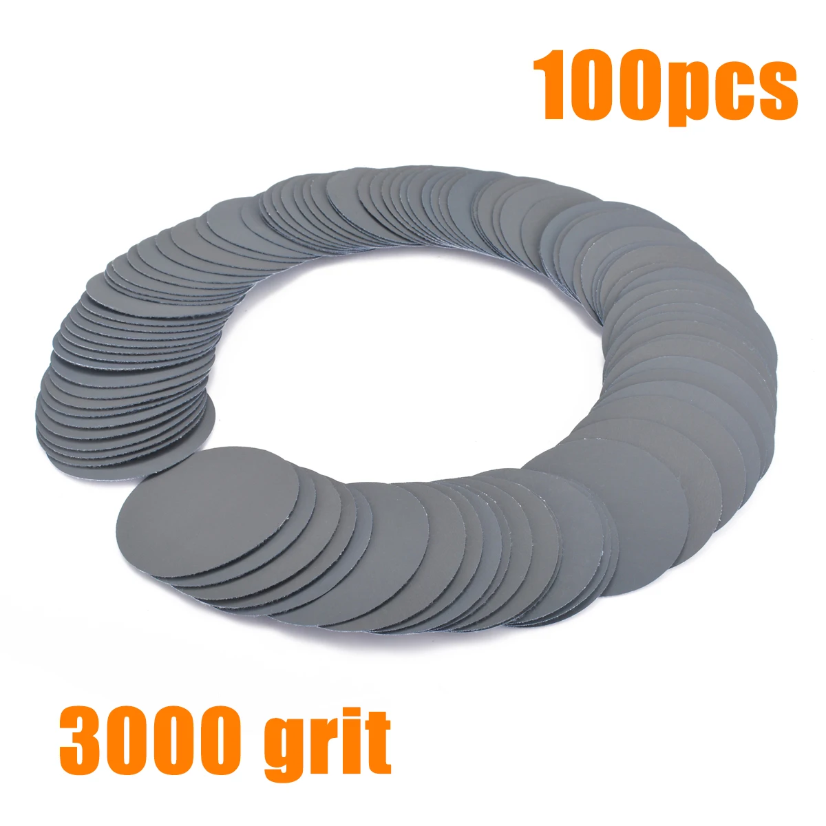 100pcs Sander Discs 3inch/75mm 3000 Grit Sander Discs Sanding Cleaning Polishing Pads Sandpaper Set 100pcs Sander Discs 3inch/75mm 3000 Grit Sander Discs Sanding Cleaning Polishing Pads Sandpaper Set
