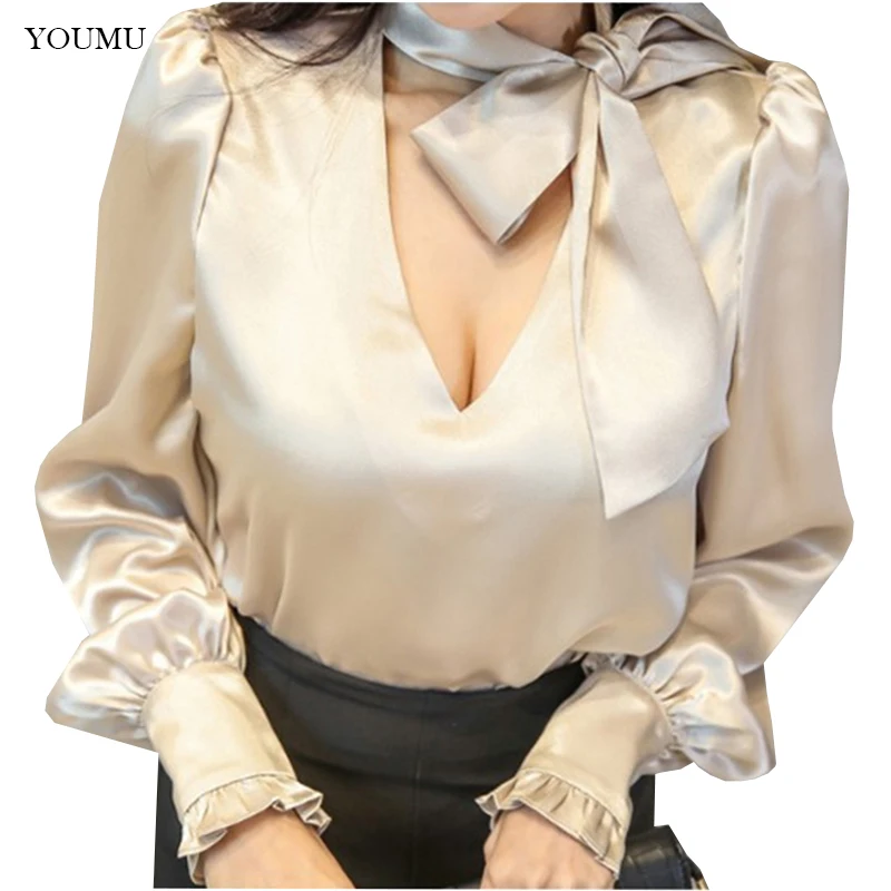 Satin formal shirt for ladies Clearance