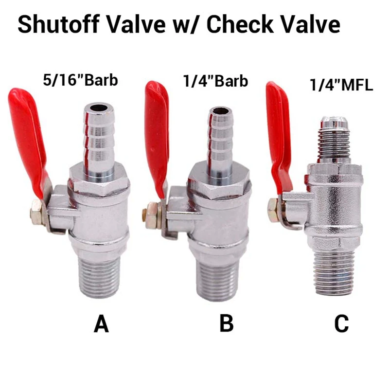 1/" MPT запорный клапан w/обратный клапан Homebrew Co2 коллектор Co2 регулятор части пивоварни оборудование
