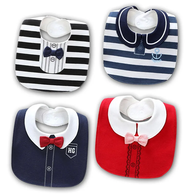 

2018 Lovely baby bib Toddler Infant burp cloths cotton waterproof baberos Neonatal bibs