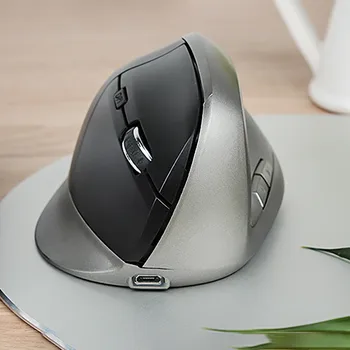 

20# M618 PLUS Ergonomics Vertical Gaming Wiredless Mouse 6 Buttons 4000 DPI Optical RGB Wireless Right Hand Mice For PC Laptop