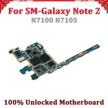 TDHHX разблокирована для samsung Galaxy Note 2 N7100 N7105 материнская плата, Логическая плата для Galaxy Note 2 N7100 N7105 с полным чипом