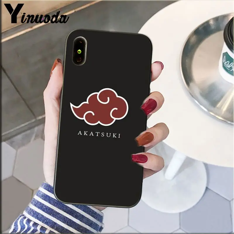 Yinuoda Akatsuki logo Naruto TPU Мягкий силиконовый чехол для телефона Apple iPhone 8 7 6 6S Plus X XS MAX 5 5S SE