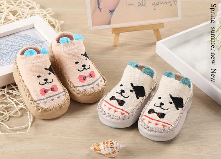 Детская мультяшная обувь, носки детские носки-тапочки, носки для малышей