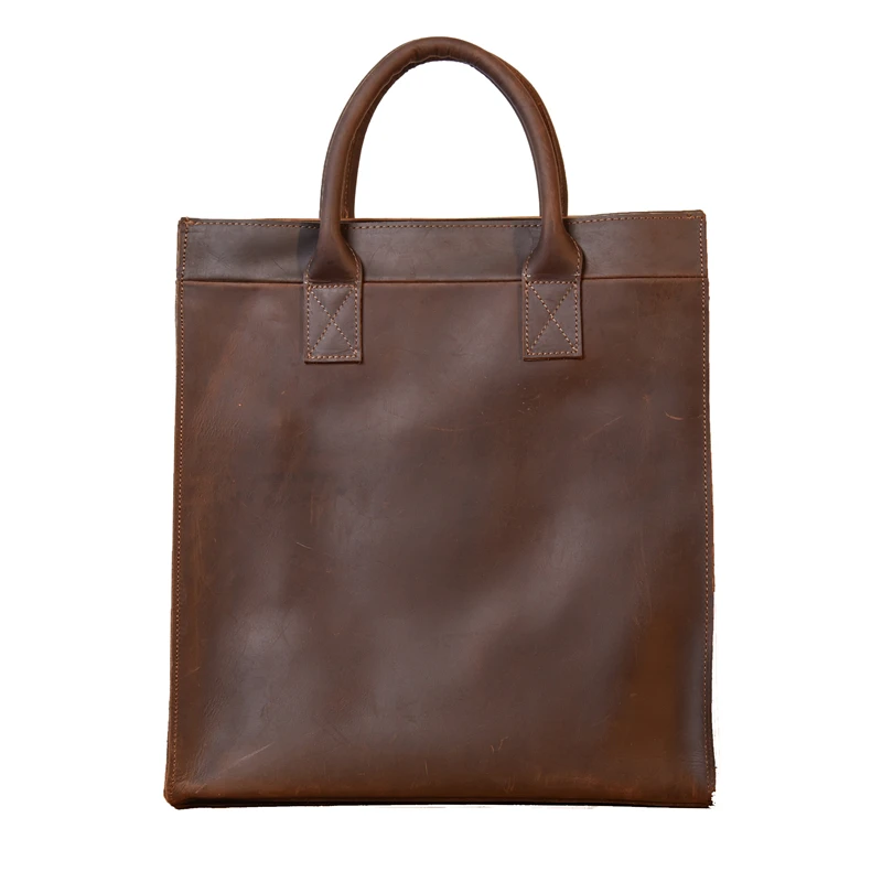 Enveloppe Homme Casual Original Crazy D'épaule Verticale Main Véritable Hommes tout Cuir D'affaires Fourre Horse Sac Coffee black 100 En À Vintage brown xIdz7qIZw