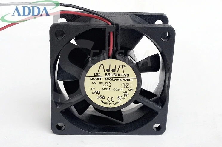 Оптовая продажа для ADDA ad0624hs-a70gl 6025 60 мм 6 см DC 24 В 0.15a преобразователь частоты