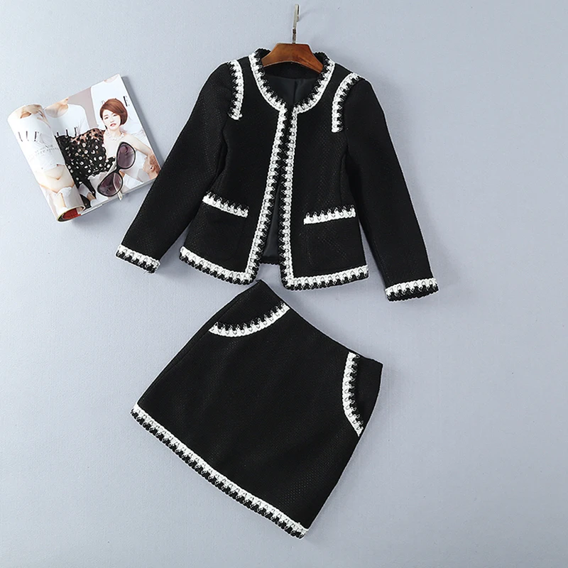 HIGH QUALITY New Fashion 2018 Runway Suit Set Women's